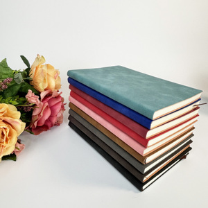 A5 B5 A4 Leather Hardcover Journals Custom <b>Notebook</b> with Pen Holder for Students Gift - Product Image 2