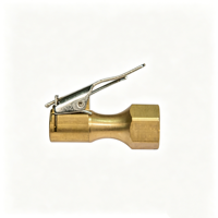 Embout de gonflage en laiton à verrouillage rapide, tête gourde, 1/4" NPT femelle, pour compresseur d'air avec manomètre
