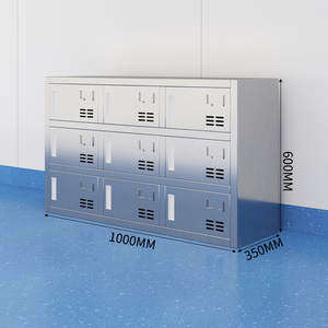 9-Door Stainless Steel Shoe <strong>Cabinet</strong> Space-Saving Furniture for Commercial Home Office Functional for Gym <strong>Storage</strong> Locker - Product Image 2
