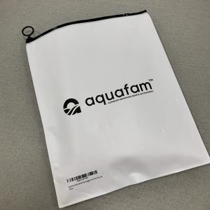 Bolsa con Cierre Hermético Personalizada Ecológica <span class=keywords><strong>Blanca</strong></span> Mate, Bolsa de Plástico con Cierre para Camisetas, Trajes de Baño y Ropa - Product Image 1