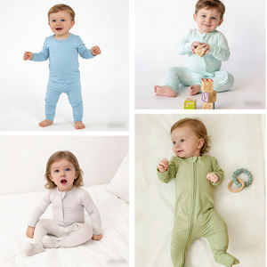 Pijama <span class=keywords><strong>de</strong></span> Bambú y Viscosa para Bebé, Diseño <span class=keywords><strong>de</strong></span> Impresión Personalizada con Logotipo, Mameluco para Bebé, Ropa para Bebé Niño y Niña Recién <span class=keywords><strong>Nacido</strong></span> - Product Image 5