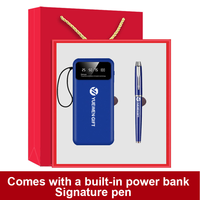 Bestseller Großhandel Personalisierte Luxus-Powerbank Notizbuch USB-Stick Büro Executive Werbegeschenke Firmengeschenk-Set