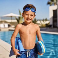 Lunettes de natation pour enfants, nouveau modèle à petite monture, verres PC anti-buée, protection UV HD, sangles en silicone, unisexe pour garçons et filles
