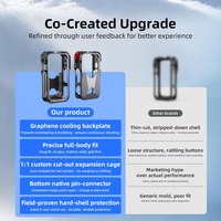 Cage métallique X6 pour accessoires d'appareil photo Insta360 X6, boîtier de protection en alliage d'aluminium, cadre de dissipation thermique
