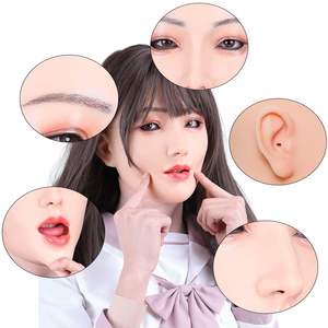 Alice Masque féminin en <span class=keywords><strong>silicone</strong></span> avec maquillage Masque de tête réaliste pour Crossdresser Cosplay Halloween - Product Image 5