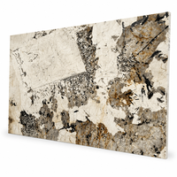 Dalle de quartzite exotique translucide de luxe, dalle de pierre cristalline or brésilien, mur TV rétroéclairé, îlot de cuisine, carrelage