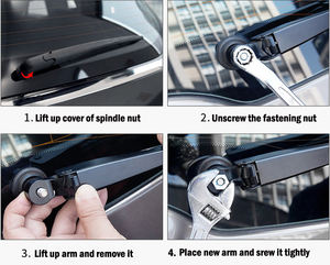 Alta qualità <span class=keywords><strong>tergicristalli</strong></span> posteriori OEM Logo 13 ''330mm adatto per VW <span class=keywords><strong>Golf</strong></span> <span class=keywords><strong>6</strong></span> variante (2009-2013) tergicristallo <span class=keywords><strong>posteriore</strong></span> e braccio auto 10 pz - Product Image 6