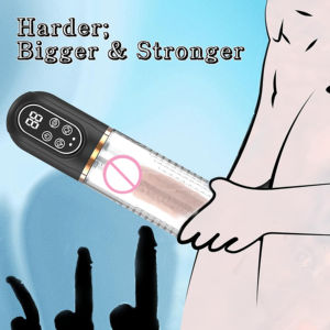 Männliche wasserdichte Mastur bator Enlarge ment Enhancer Wiederauf ladbare <span class=keywords><strong>Penis</strong></span> pumpe mit automatischer LCD-<span class=keywords><strong>Penis</strong></span> vergrößerung für Männer - Product Image 2