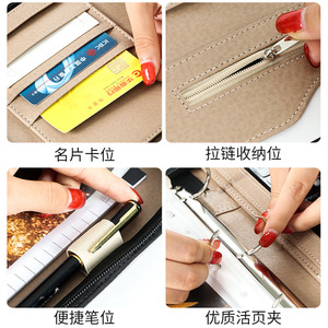 Carpeta de documentos de cuero personalizada 26.5x34.5 con calculadora, maletín de negocios para uso en oficina - Product Image 2