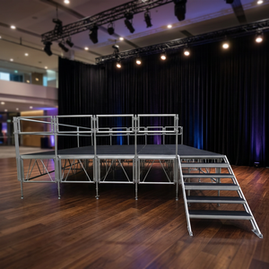 เวทีอลูมิเนียมสำเร็จรูปสำหรับงานโบสถ์ ขนาด 4x8 ฟุต แข็งแรง ทนทาน พกพาสะดวก เหมาะสำหรับคอนเสิร์ตและงานเทศกาล - Product Image 3