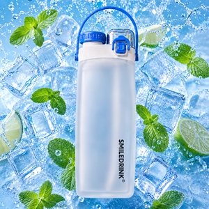 ขวดน้ำพับได้ Smiledrink 600 มล. ออกแบบโลโก้ได้ตามต้องการ ขวดน้ำซิลิโคนพับได้สำหรับเล่นกีฬา ขวดน้ำแบบพกพา ใช้ซ้ำได้ - Product Image 2