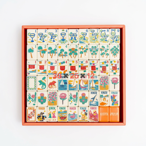 Juego completo de Mahjong americano de acrílico con temática de tiburones para resort de verano, fotos reales, en stock, envío rápido - Product Image 1