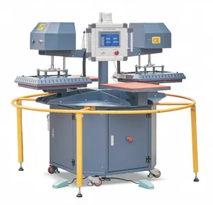 Double head four station fully automatic hot stamping machine running speed can be adjusted at will
