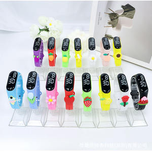 <span class=keywords><strong>Montre</strong></span> <span class=keywords><strong>bracelet</strong></span> numérique LED étanche pour enfants, avec logo personnalisé, motif dessin animé, pour garçons et filles, motif animal - Product Image 3