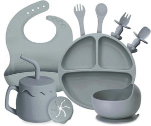 Juego de Vajilla para Bebés al por Mayor, Libre de BPA, Plato para Bebé con Fuerte Succión, con Tenedor y Cuchara - Product Image 2