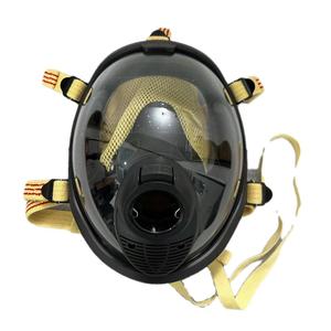 قناع سكبا احترافي معتمد من CE لحماية التنفس من السيليكون لكامل الوجه مع عدسة مضادة للضباب وشبكة رأس كيفلر قابلة للتعديل - Product Image 2