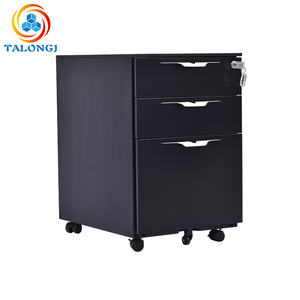 Wholesale <b>Lockable</b> 3-<b>Drawer</b> Steel Mobile Pedestal Handles Commercial Filing Cabinet for Home Office School Use Secure Document - Product Image 3