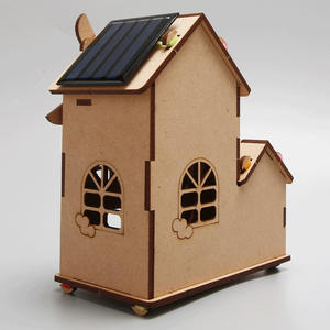 ชุดทดลองวิทยาศาสตร์บ้านไม้พลังงานแสงอาทิตย์ DIY ของขวัญเด็ก งานฝีมือขนาด<span class=keywords><strong>เล็ก</strong></span> ของเล่นสำหรับโรง<span class=keywords><strong>เรียน</strong></span>ประถมศึกษาและอนุบาล ขายส่ง - Product Image 3