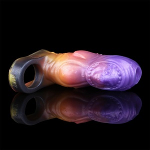Alien Shark Penis Sleeve Fantasy Monster Dildo Soft Silicone Male Penis Sleeve Extension Enlargement Adult Sex <b>Toys</b> Wholesaler - Product Image 6