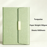 Set de Regalo de Cuaderno A5 de PU con Logotipo Personalizado, Diario de Tapa Dura con Cierre Magnético, Recambio de Bolígrafo, Kit de Lujo para Oficina y Negocios, Promocional