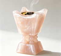 Élégante Mabkhara, brûle-encens pour Bakhoor, encensoir aromatique, décoration pour le Ramadan, l'Aïd, les fêtes musulmanes, décoration religieuse du Moyen-Orient