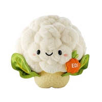 Nouveau design de fournisseur de jouets en peluche doux et mignon chou-fleur vert brocoli légume en peluche jouet pour enfants