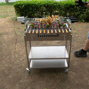 Cung Cấp Nhà Máy Có Thể Điều Chỉnh Đôi Kệ Cyprus Tự Động BBQ - Product Image 1