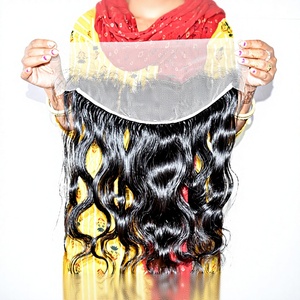 Extensiones de Cabello Naturales Sin Procesar Químicamente, Cierre HD 6*6, Ondas Suaves, Cutícula Alineada, Doble Trama a Máquina - Product Image 1