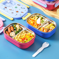Vente en gros 500ml Jieyang Lebo Boîtes à lunch Tiffin en plastique pour repas scolaires au micro-ondes avec logo personnalisé modulaire pour enfants