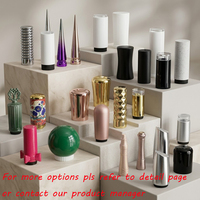 Flacon carré de vernis à ongles en gel de 12 ml, couleur personnalisée, rose, rectangulaire, vide, avec pinceau