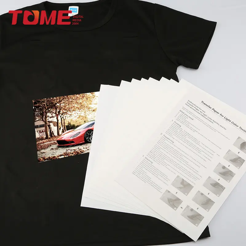 Prezzo di fabbrica formato A4 carta per sublimazione a trasferimento di carta scura per maglietta