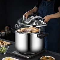 Casserole à pression en acier inoxydable à fond composite grande capacité