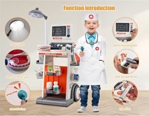 Kit de simulation de dentiste pour enfants avec lumières LED réalistes et sons Kit de jeu de rôle de <span class=keywords><strong>docteur</strong></span> pour diagnostiquer et guérir cadeau éducatif - Product Image 2