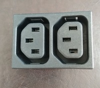 Prise de courant ca iec, connecteur c13, 3 broches, 2 voies, 3 voies, 4 voies d'entrée, prise de courant intégrée de l'industrie électrique, 10A250V