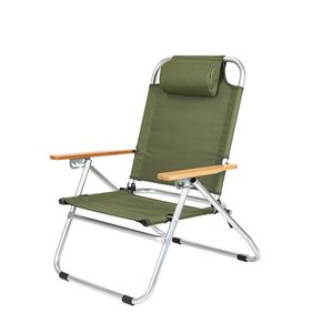 Chaises pliantes de camping d'extérieur, chaises longues portables à dossier haut, chaises de plage, chaises de pêche - Product Image 2