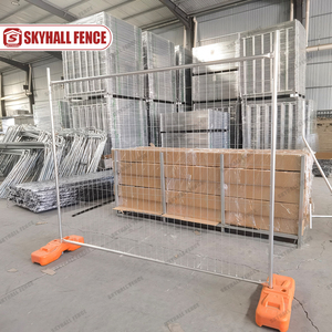 Barrière provisoire <span class=keywords><strong>de</strong></span> construction mobile galvanisée par norme australienne avec des bases en plastique - Product Image 6