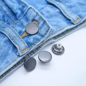 Custom Logo Brass Zinc Alloy Denim Pants Buttons Metal Jean button Jeans Buttons and Rivets for Jean