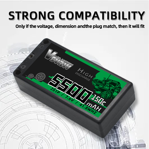 VSVAW baterai 150C baterai Lipo HV 7.6V 5500mAh dengan T/XT60/EC3 colokan RC untuk mobil RC truk Truggy suku cadang hobi balap - Product Image 2