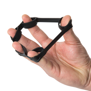 SHENGDE Wrist Stretcher Custom Finger Gripper Strength <b>Trainer</b> Guitar Exercise Silicone Hand Grip Blue/Green/Black 8x4cm - Product Image 3