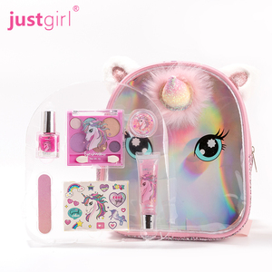 Cosplay cosmétique pour enfants, joli ensemble de jeu OEM, 12 pièces, maquillage avec fard à paupières, vernis à ongles brillant - Product Image 1