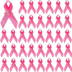 SIDS pita dekorasi kesadaran hadiah pita dekorasi merah muda Pin pita kesadaran kanker kerah Pin lencana logam kustom
