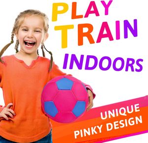 Balón de fútbol de Interior de tamaño 4 para niños y jóvenes, muebles protectores suaves y seguros, Regalos divertidos de cumpleaños y Navidad para niños y niñas - Product Image 3