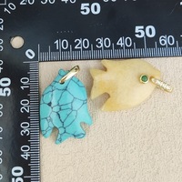 Nouveau pendentif en cristal naturel sculpté, motif poisson tropical rouge, collier personnalisé, jade jaune transfrontalier