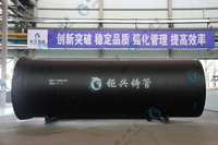 Fabricant professionnel de tuyaux en fonte ductile ISO2531-2009 C25 C30 C40 6m, peints en noir pour utilisation en pipeline