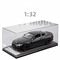Nouvelle Voiture de Sport M4 en Alliage Moulé sous Pression 1:32 avec Sons, Lumières et Portes Ouvrantes – Modèle de Collection pour Garçons