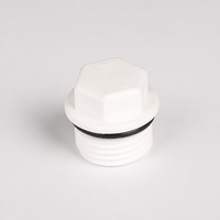 Bouchon fileté mâle-femelle hexagonal JY Brand PPR 4/6 points, raccord de plomberie, embout de tuyau 1 pouce/20 mm sans bande d'étanchéité