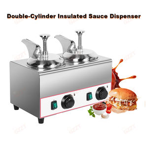 เครื่อง2L ชีส Nacho 2L 2กระบอก110V 220V เครื่องอุ่นซอสช็อคโกแลตร้อนเครื่องจ่ายชีสเชดดาร์ - Product Image 5