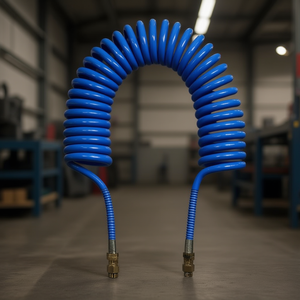 Tuyau d'air spiralé en PU 98 Shore, tuyau en polyuréthane enroulé pour applications d'air comprimé - Product Image 3