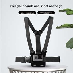 Correa de Pecho con Acabado Satinado y Base Fija para Trípode, Compatible con <span class=keywords><strong>GoPro</strong></span> Hero 13 12 11 10 9 <span class=keywords><strong>8</strong></span> DJI Action <span class=keywords><strong>Pro</strong></span> 5 4 3, Venta al Por Mayor - Product Image 2