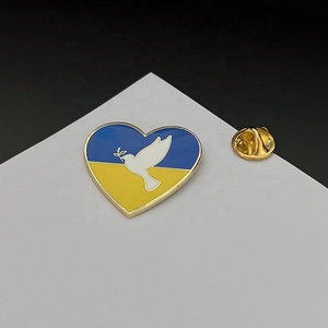 Perno in metallo personalizzato con bandiera <span class=keywords><strong>USA</strong></span> in oro morbido smalto duro con spilla UKR - Product Image 2